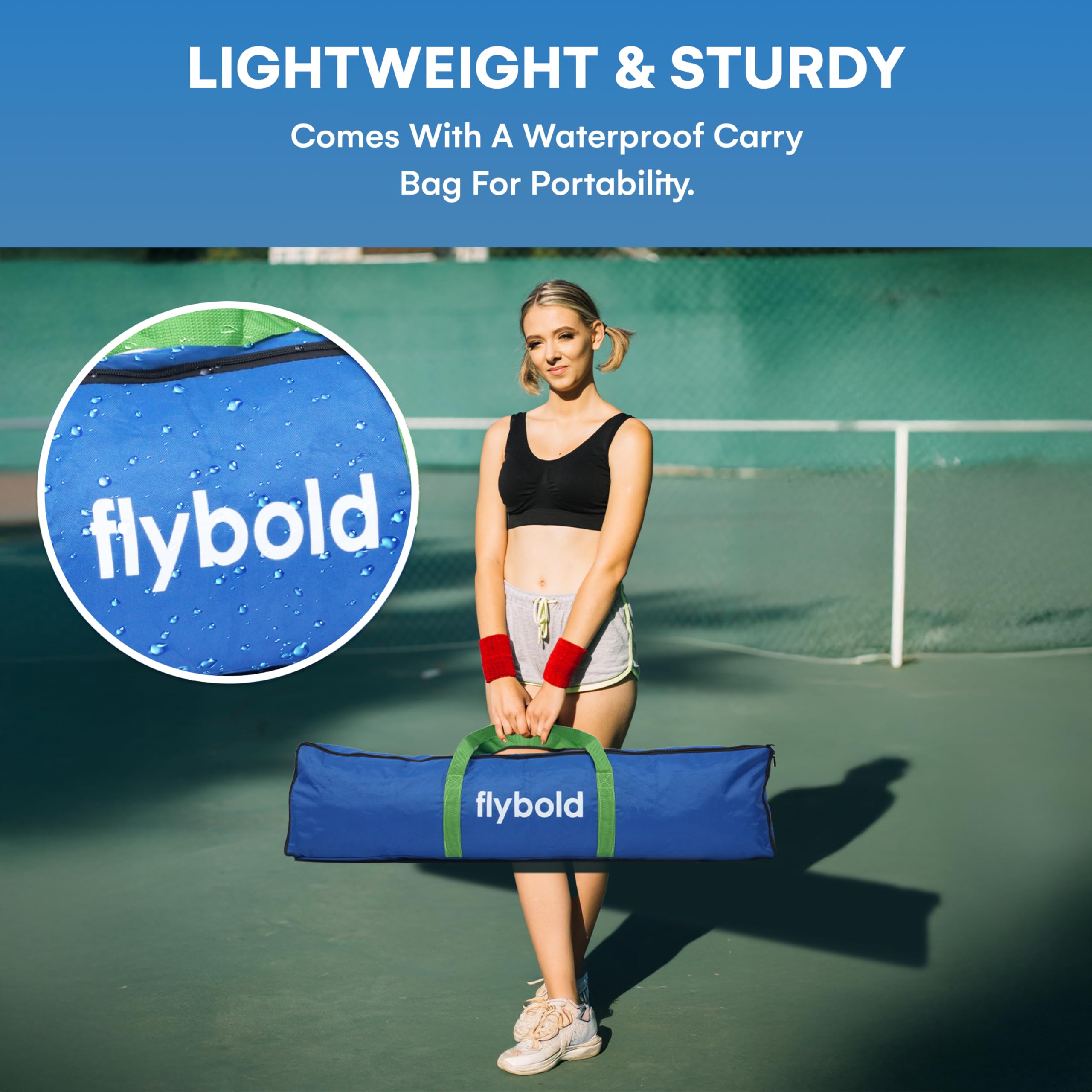 Amazon | flybold ピックルボールネット | ポータブルネット規定サイズ